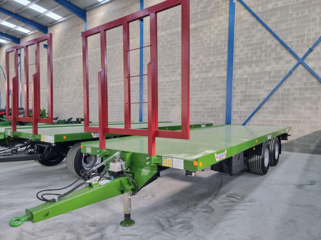 Reboque plataforma de 2 eixos tandem Gaher Metalic 8m. 1 2